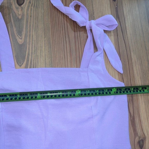 Anrabess Lilac Midi Dress Tie Strap Sleeveless Party Cocktail‎ - Picture 9 of 14